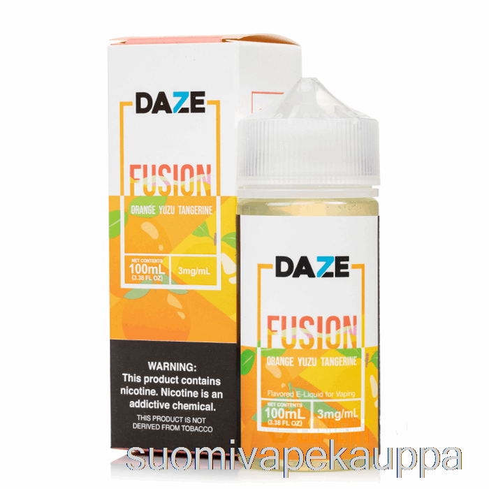 Vape Suomi Oranssi Yuzu Mandariini - 7 Daze Fuusio - 100ml 0mg